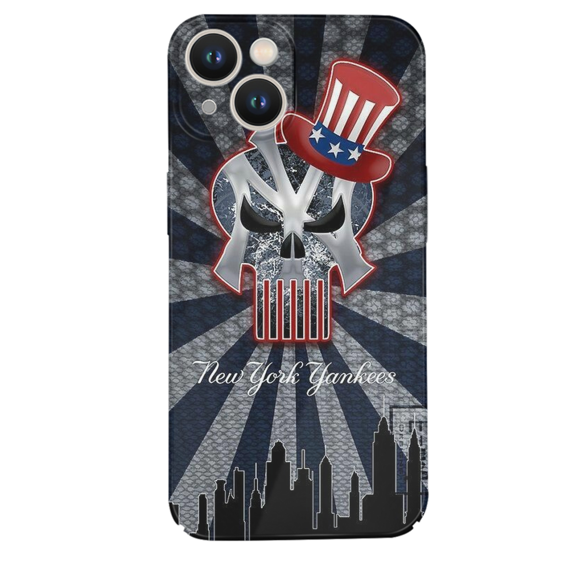 New York Yankees 340 IPhone 14 Series Full-Cover Hard Case – Shockproof With Raised Camera Protection – Precise Cutouts, Wireless Charging Compatible – Durable, Anti-Yellowing, Easy To Clean